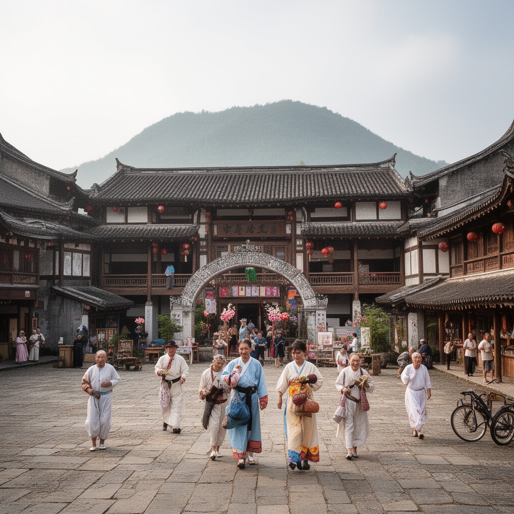 AI-generated illustration of Huizhou (historical region)
