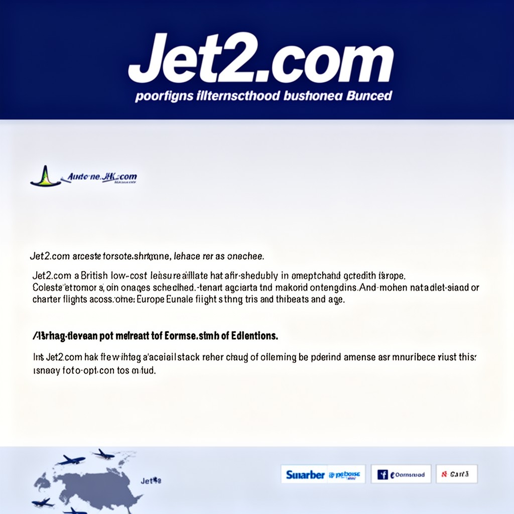 AI-generated illustration of Jet2.com