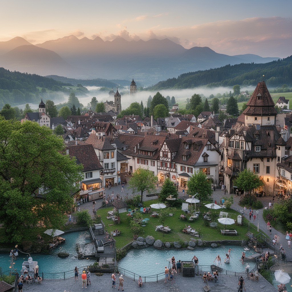 AI-generated illustration of Bad Waldsee