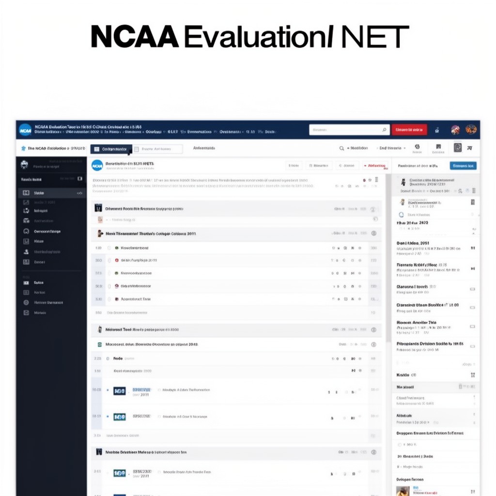 AI-generated illustration of NCAA Evaluation Tool (NET)