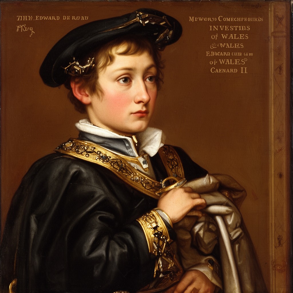 AI-generated illustration of Edward I's son Edward of Caernarfon