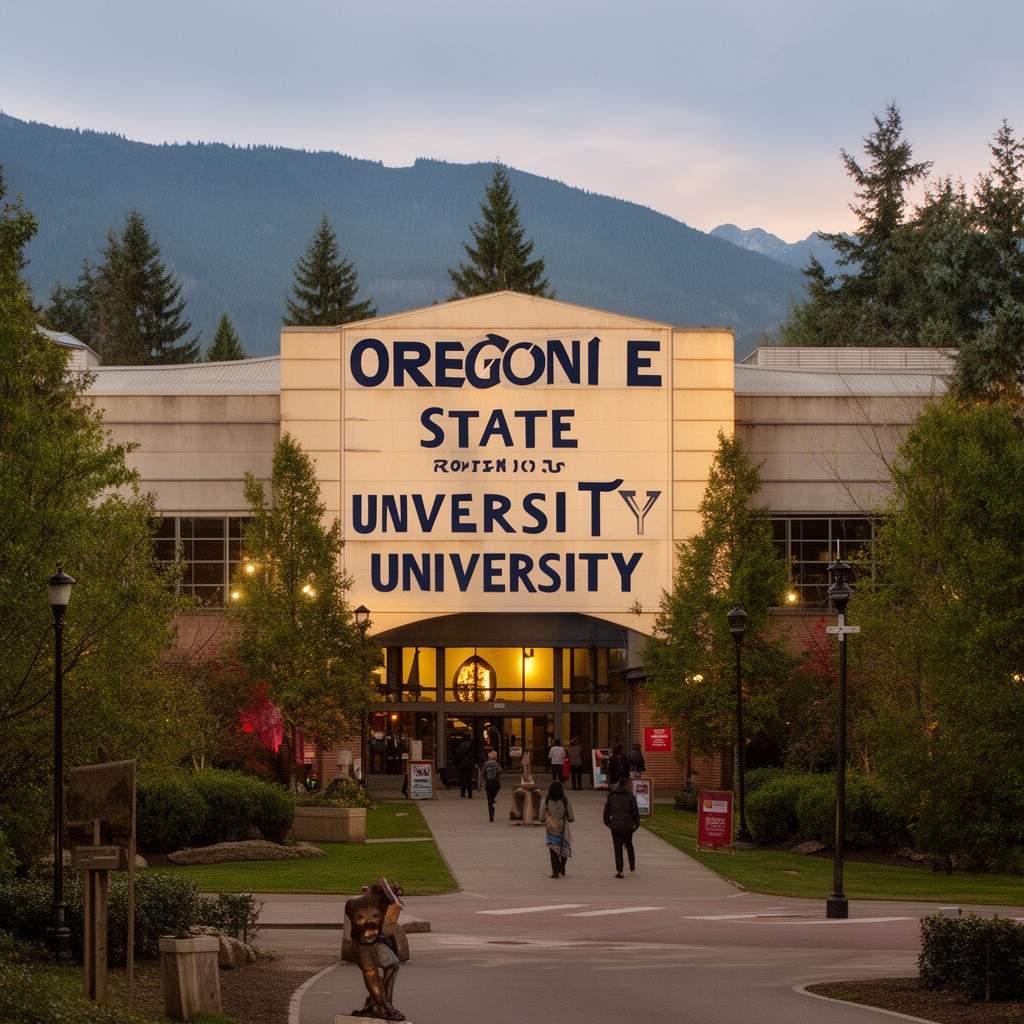 AI-generated illustration of Oregon State University
