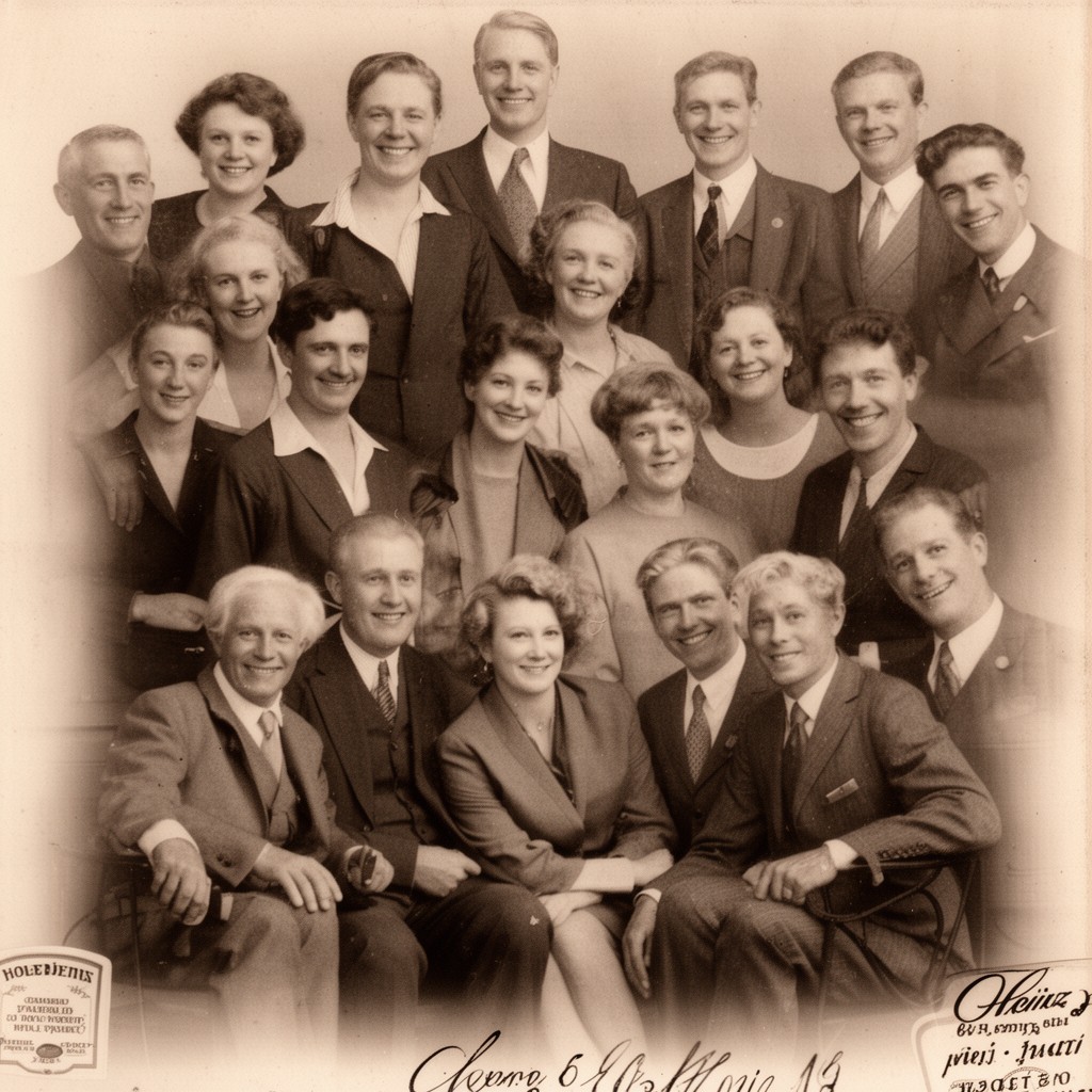AI-generated illustration of H. J. Heinz family members