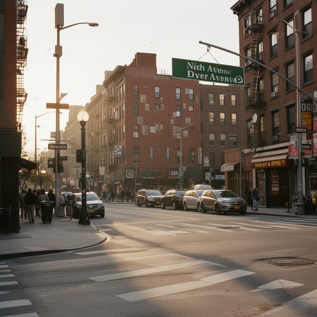 AI-generated illustration of Ninth Avenue and Dyer Avenue