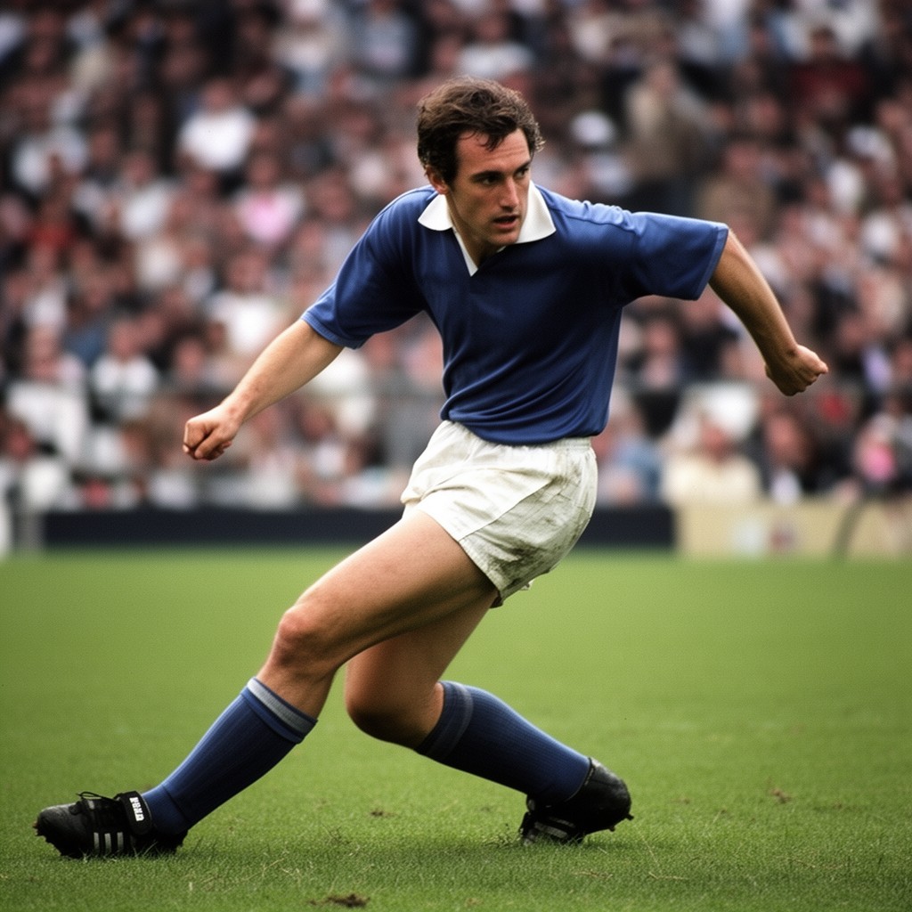 AI-generated illustration of George Best