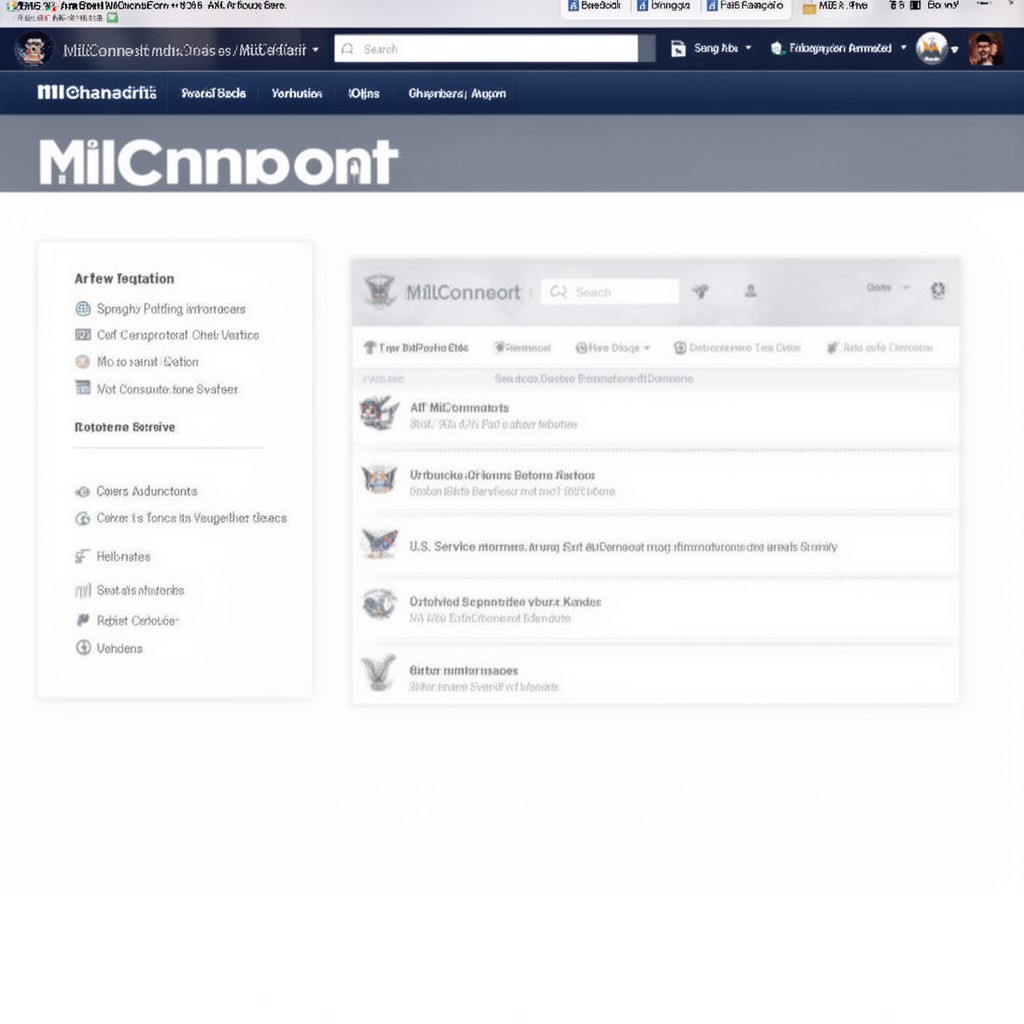 AI-generated illustration of milConnect