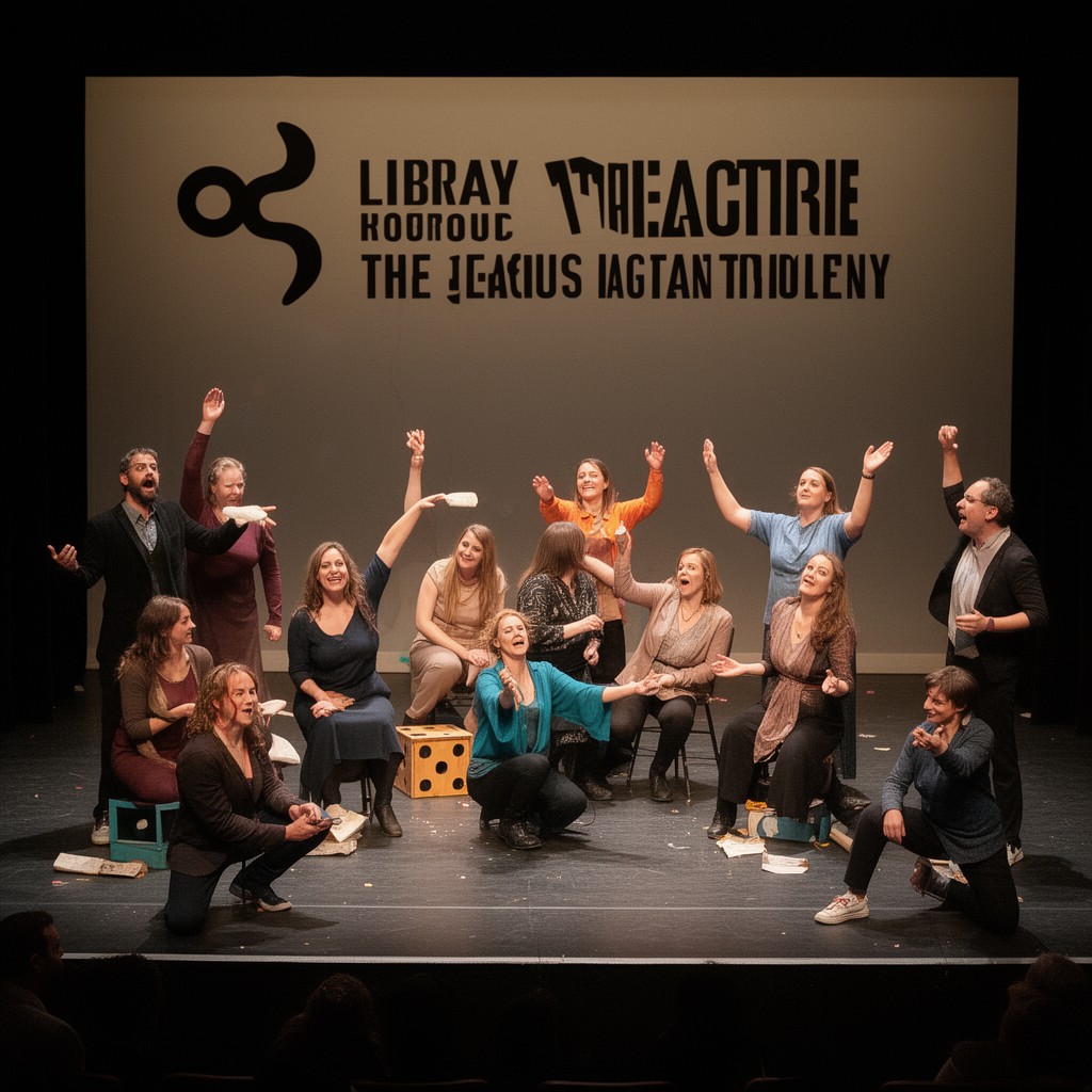 AI-generated illustration of Library Theatre Company