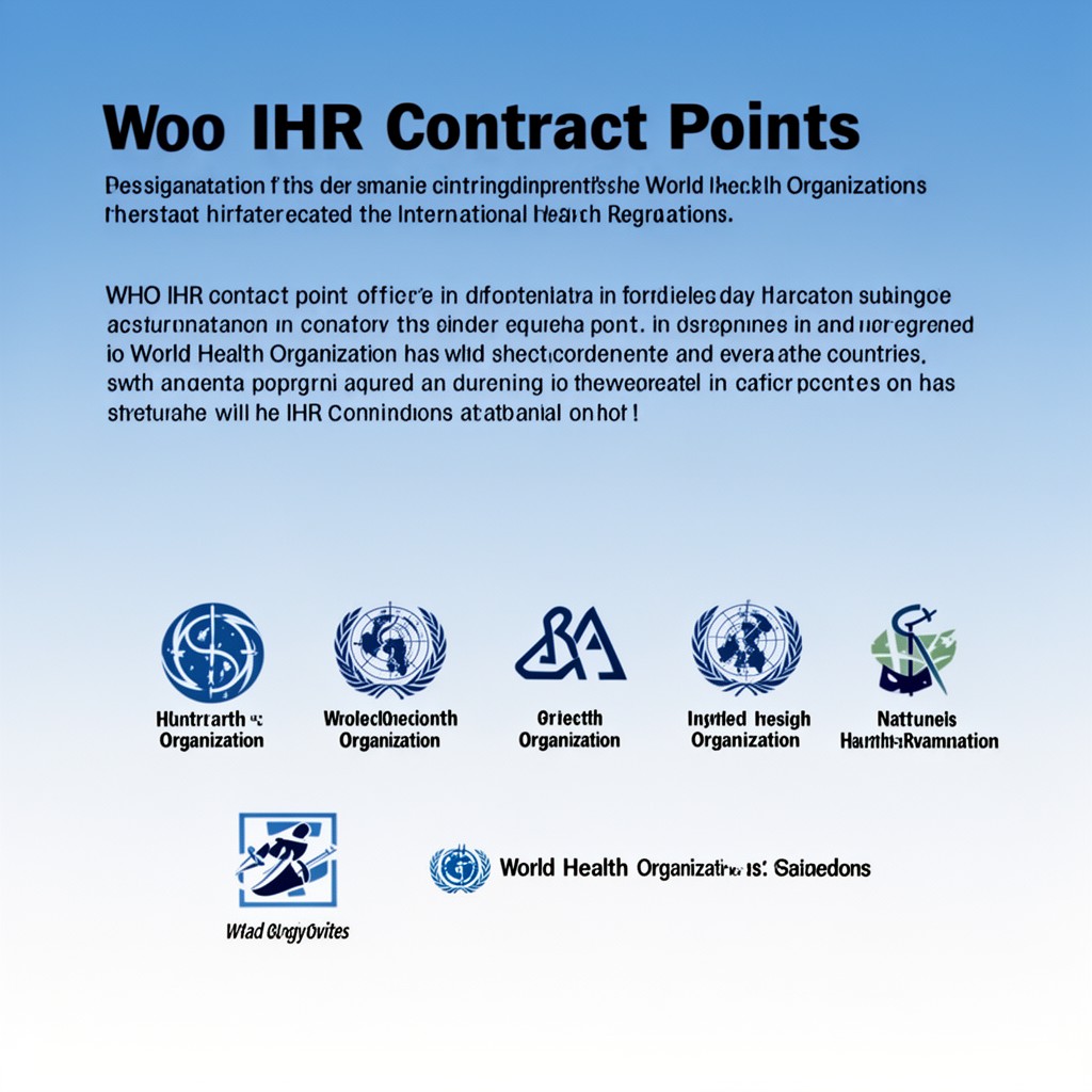 AI-generated illustration of WHO IHR contact points