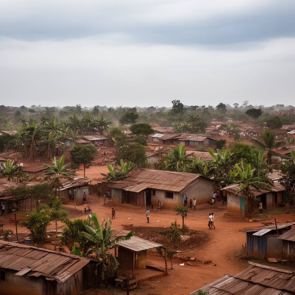 AI-generated illustration of Meliandou, Guinea