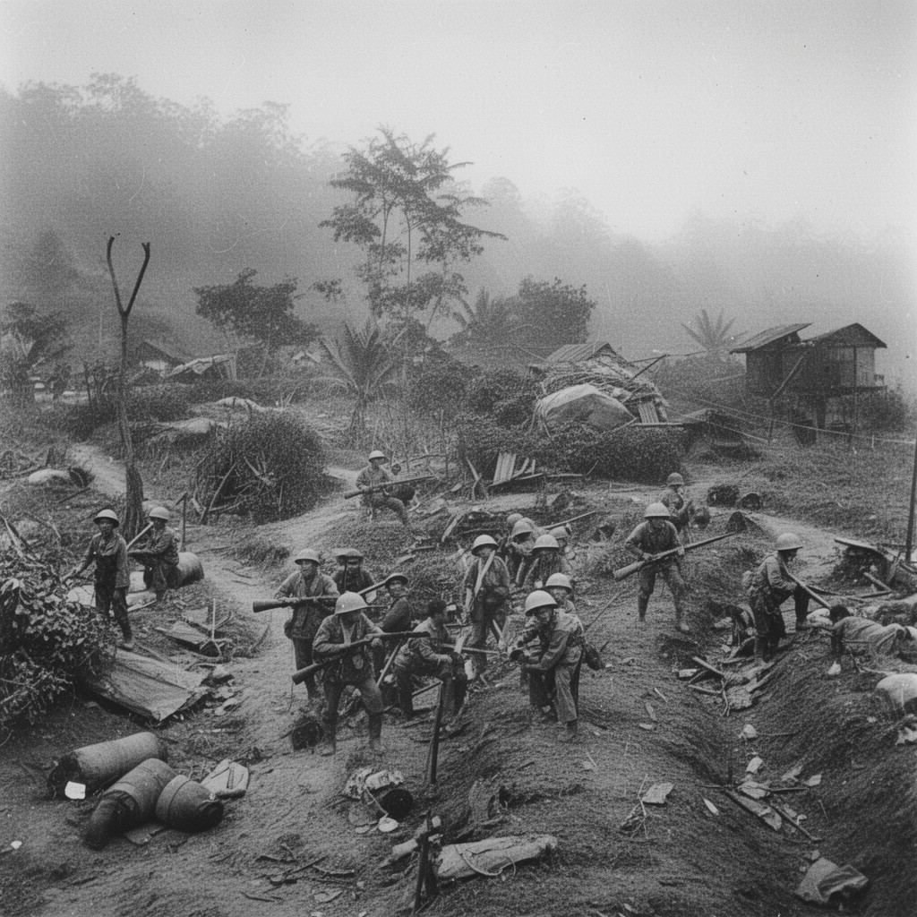 AI-generated illustration of Salween offensive