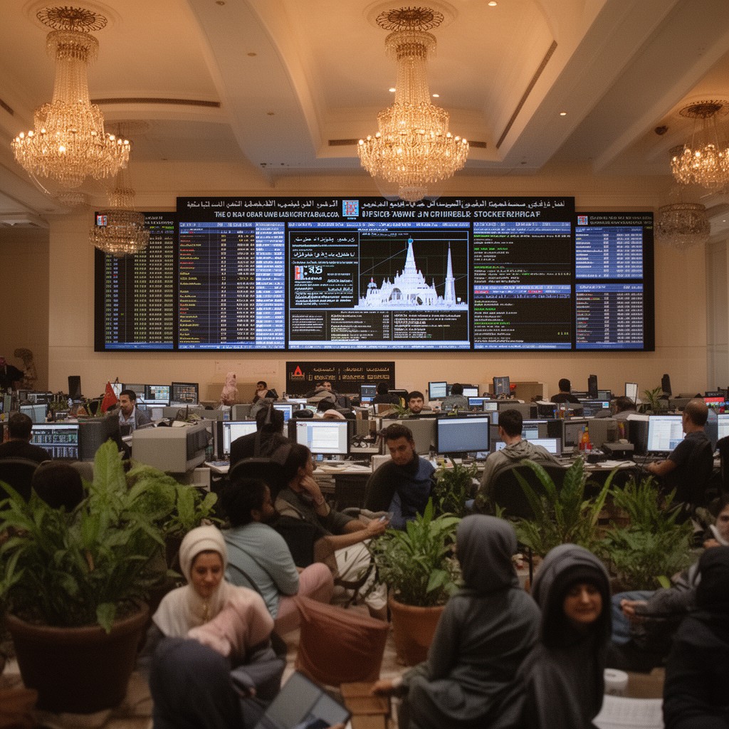 AI-generated illustration of Casablanca Stock Exchange