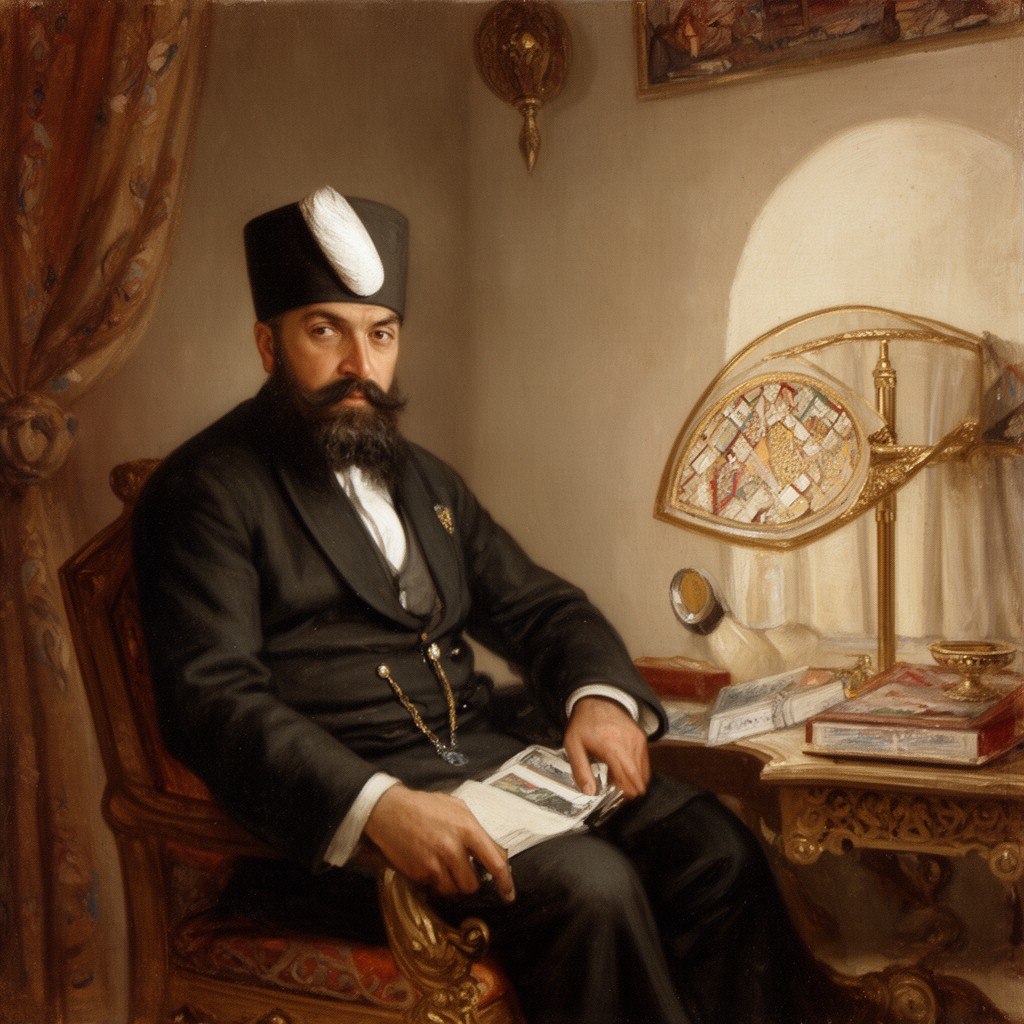 AI-generated illustration of Bey of Tunis