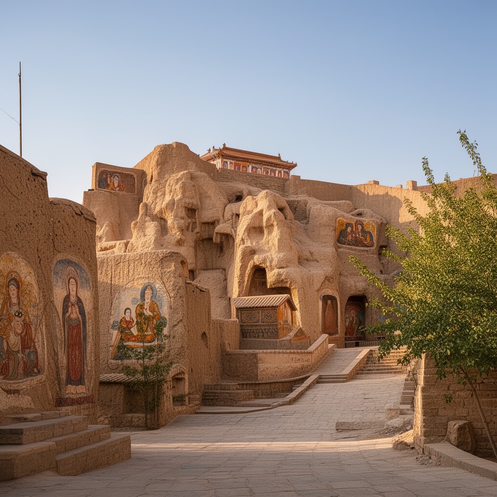 AI-generated illustration of Dunhuang