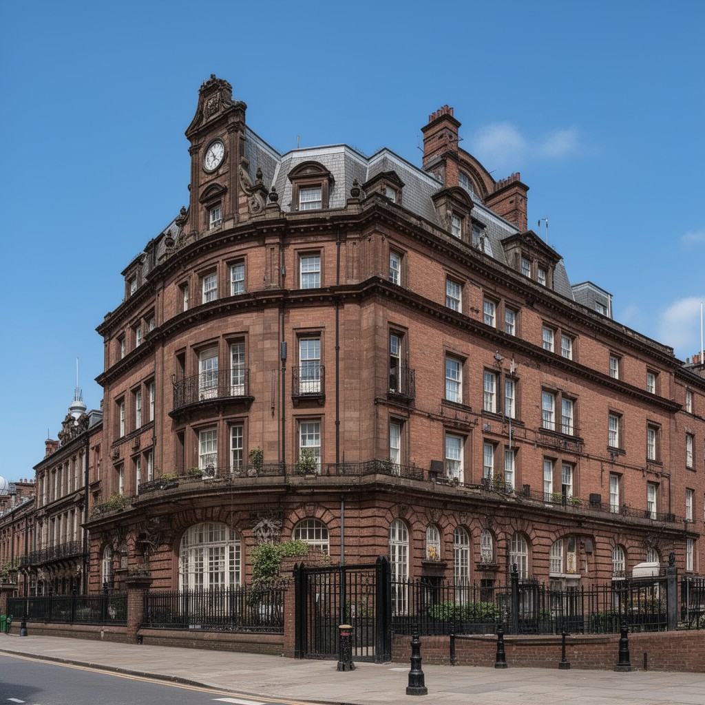 AI-generated illustration of Derby House, Liverpool
