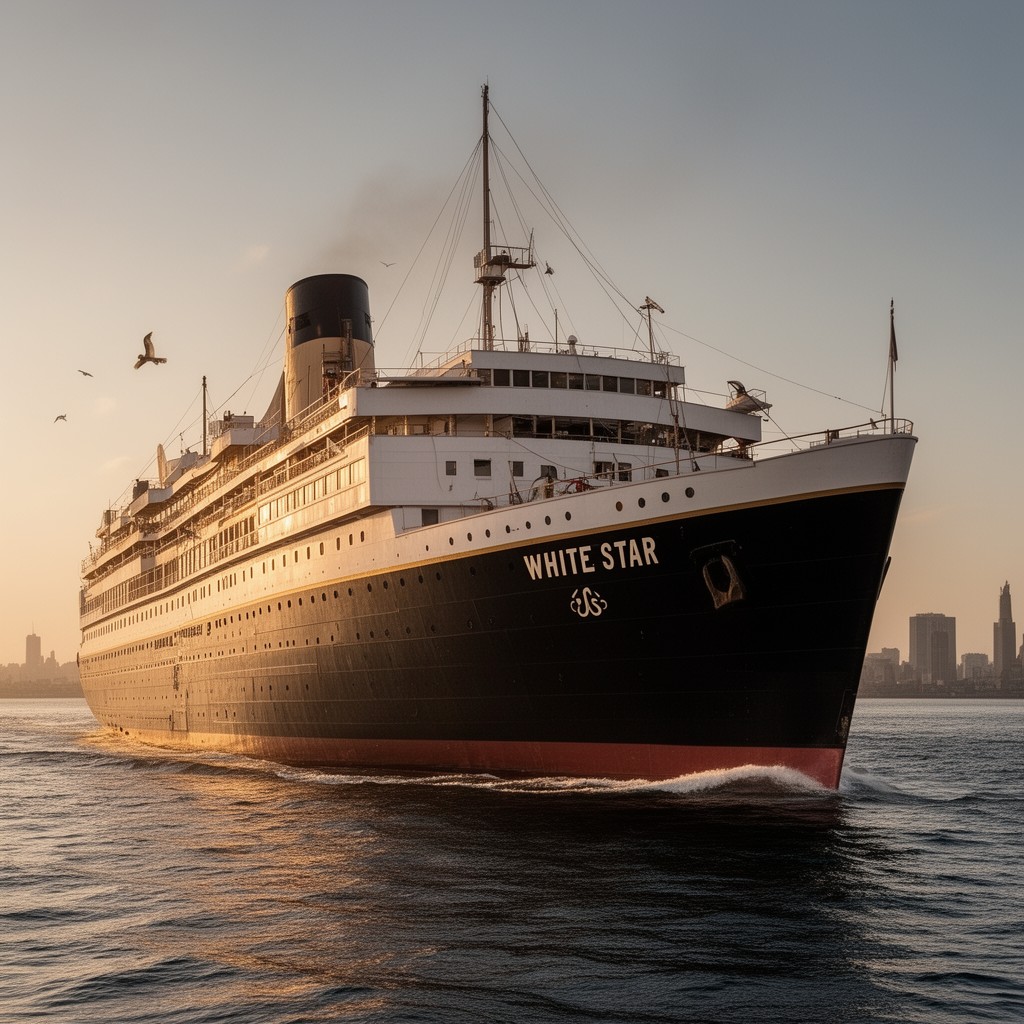AI-generated illustration of White Star Line