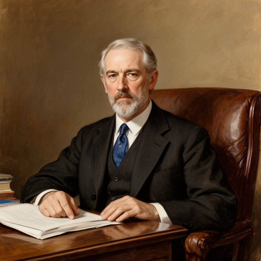 AI-generated illustration of Charles W. Eliot