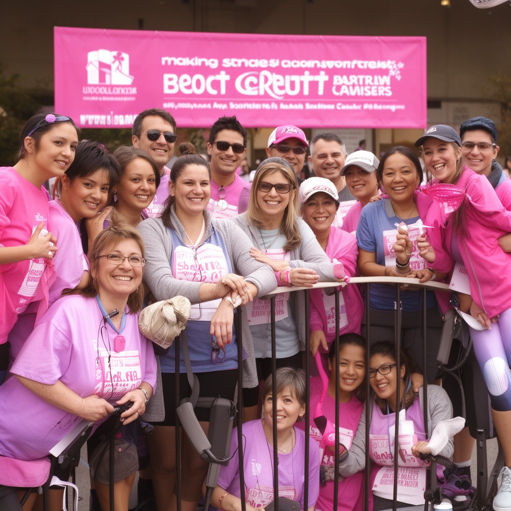 AI-generated illustration of Making Strides Against Breast Cancer