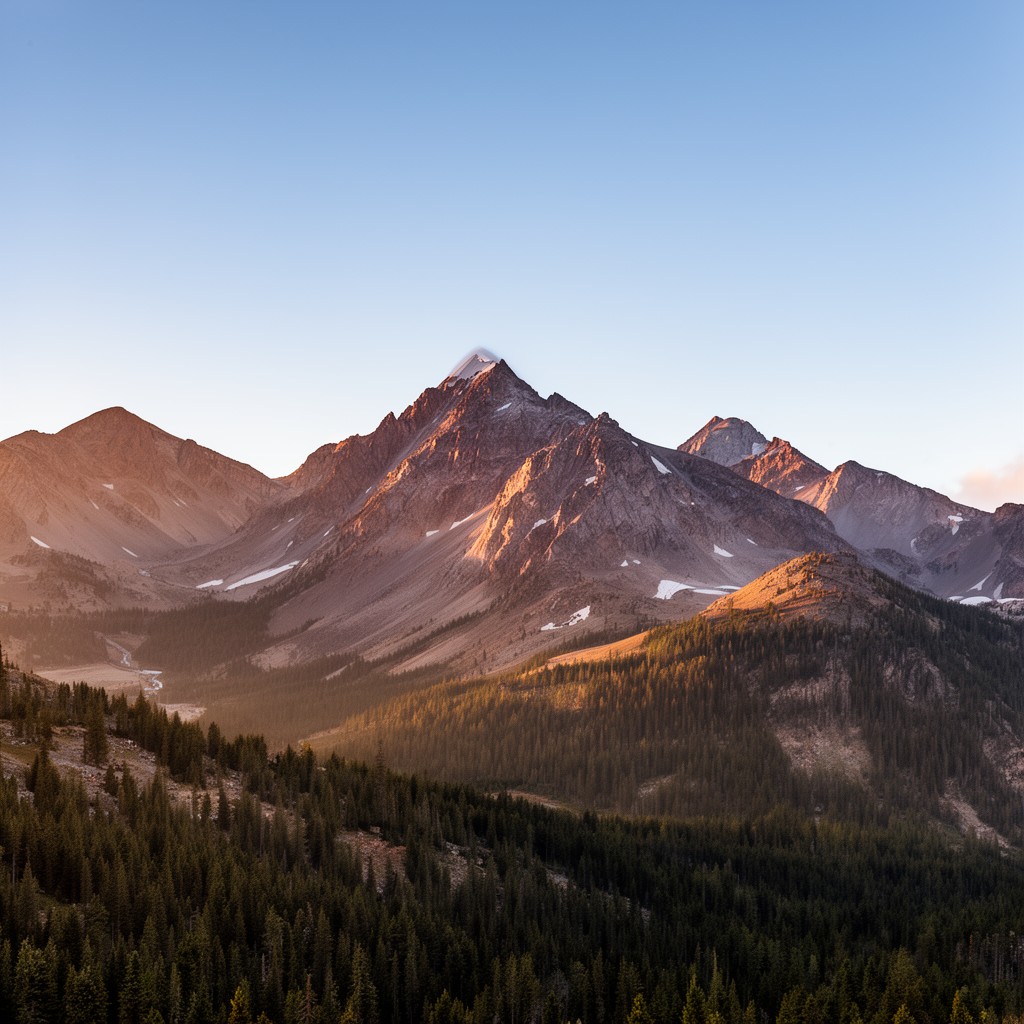 AI-generated illustration of Colorado fourteeners