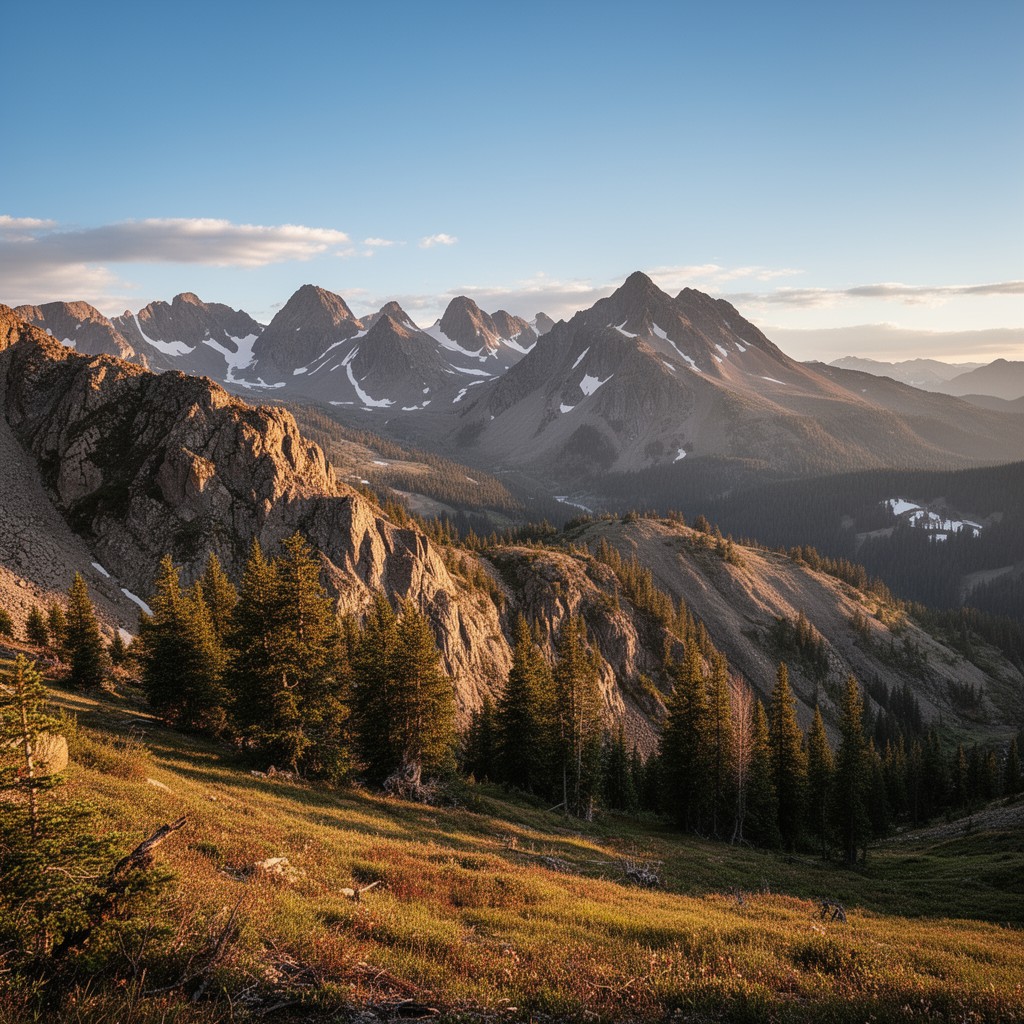 AI-generated illustration of Sawatch Range Wilderness region