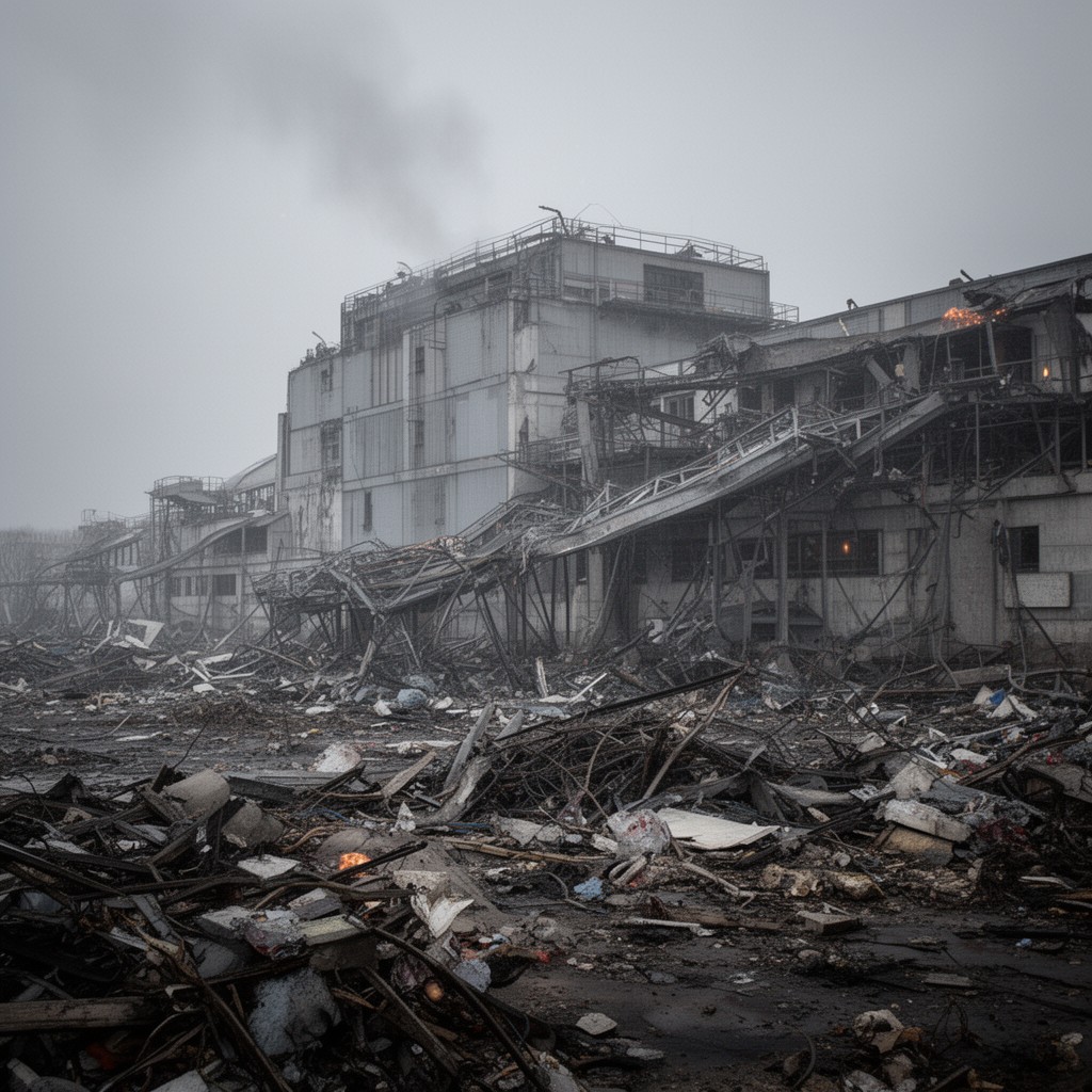AI-generated illustration of Chernobyl disaster