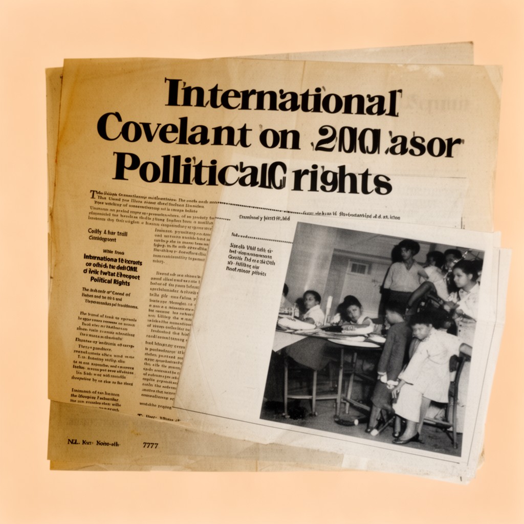 AI-generated illustration of International Covenant on Civil and Political Rights