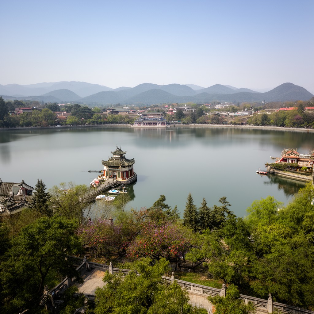 AI-generated illustration of Kunming Lake