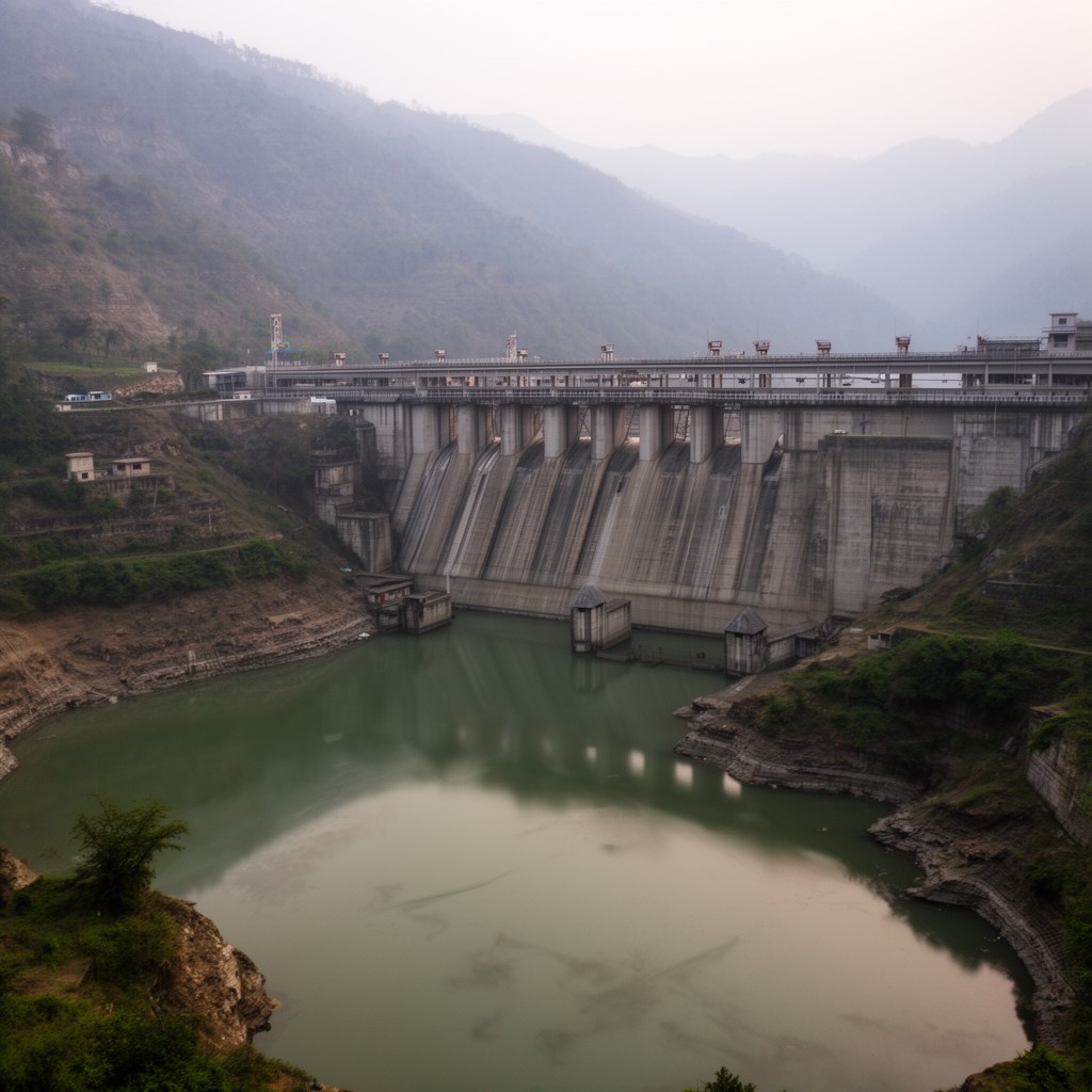 AI-generated illustration of Thein Dam
