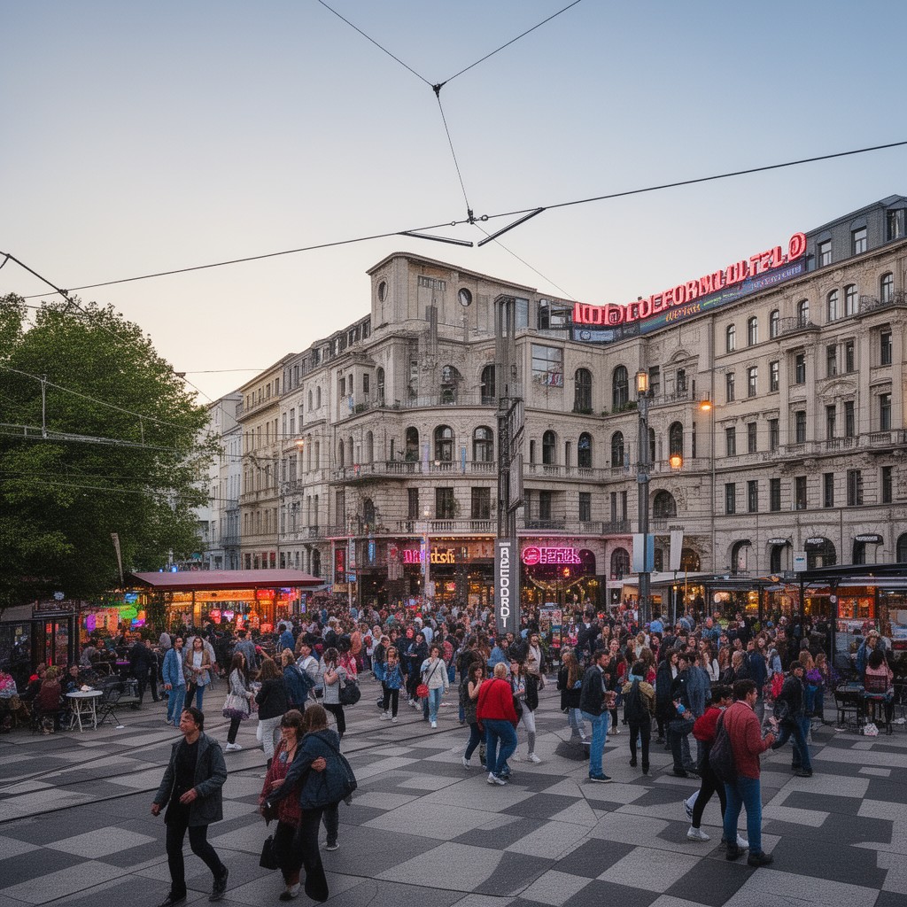 AI-generated illustration of Nollendorfplatz area