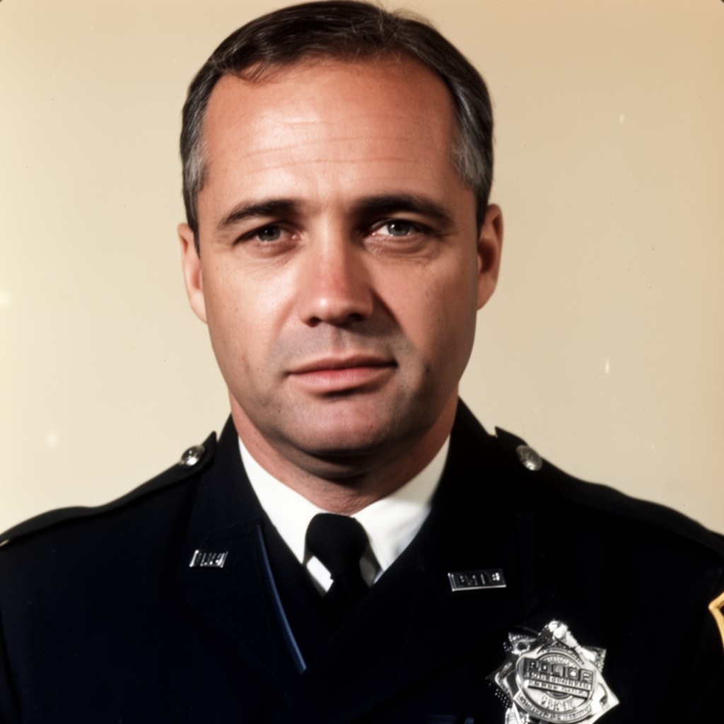 AI-generated illustration of Police Chief Laurie Pritchett