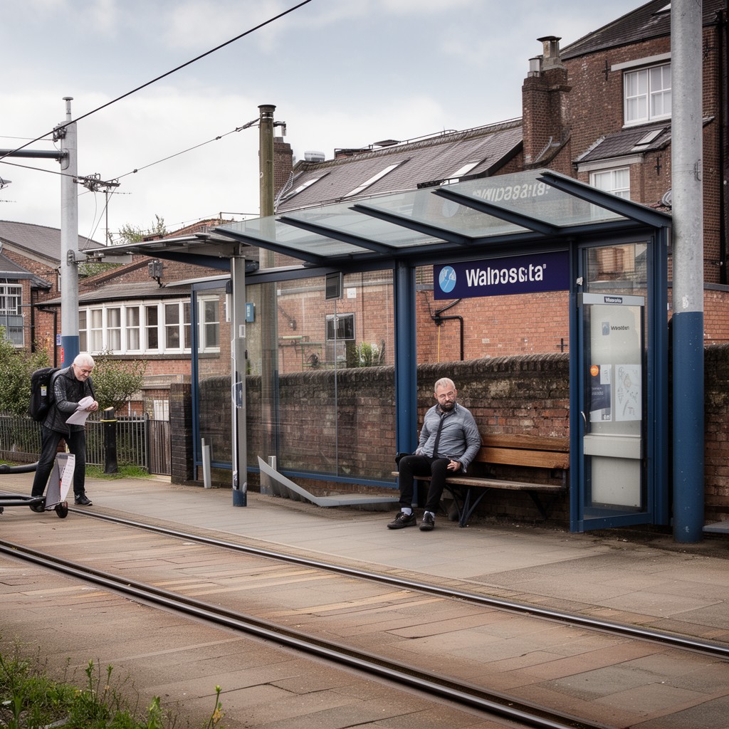 AI-generated illustration of Weaste tram stop
