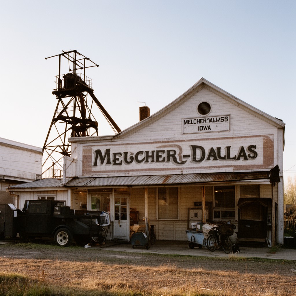 AI-generated illustration of Melcher-Dallas, Iowa
