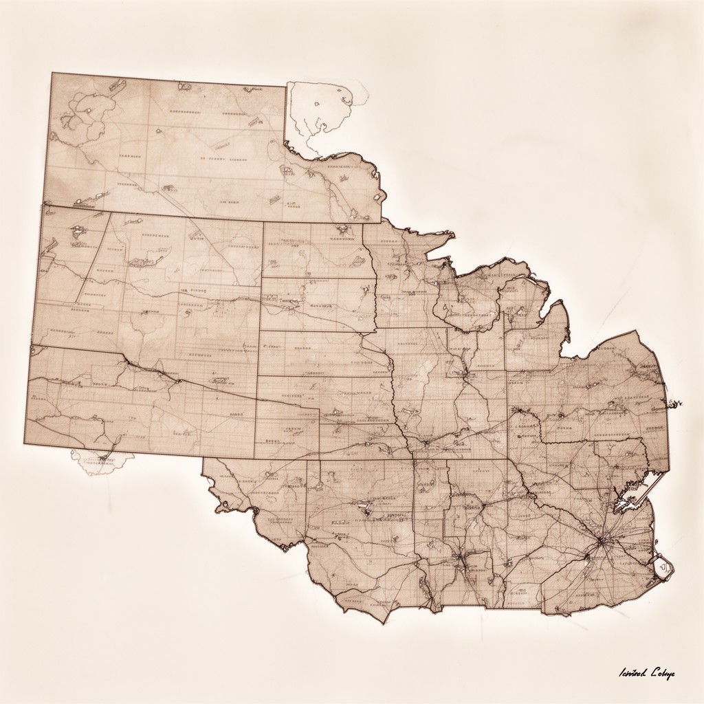 AI-generated illustration of Iowa's 2nd congressional district