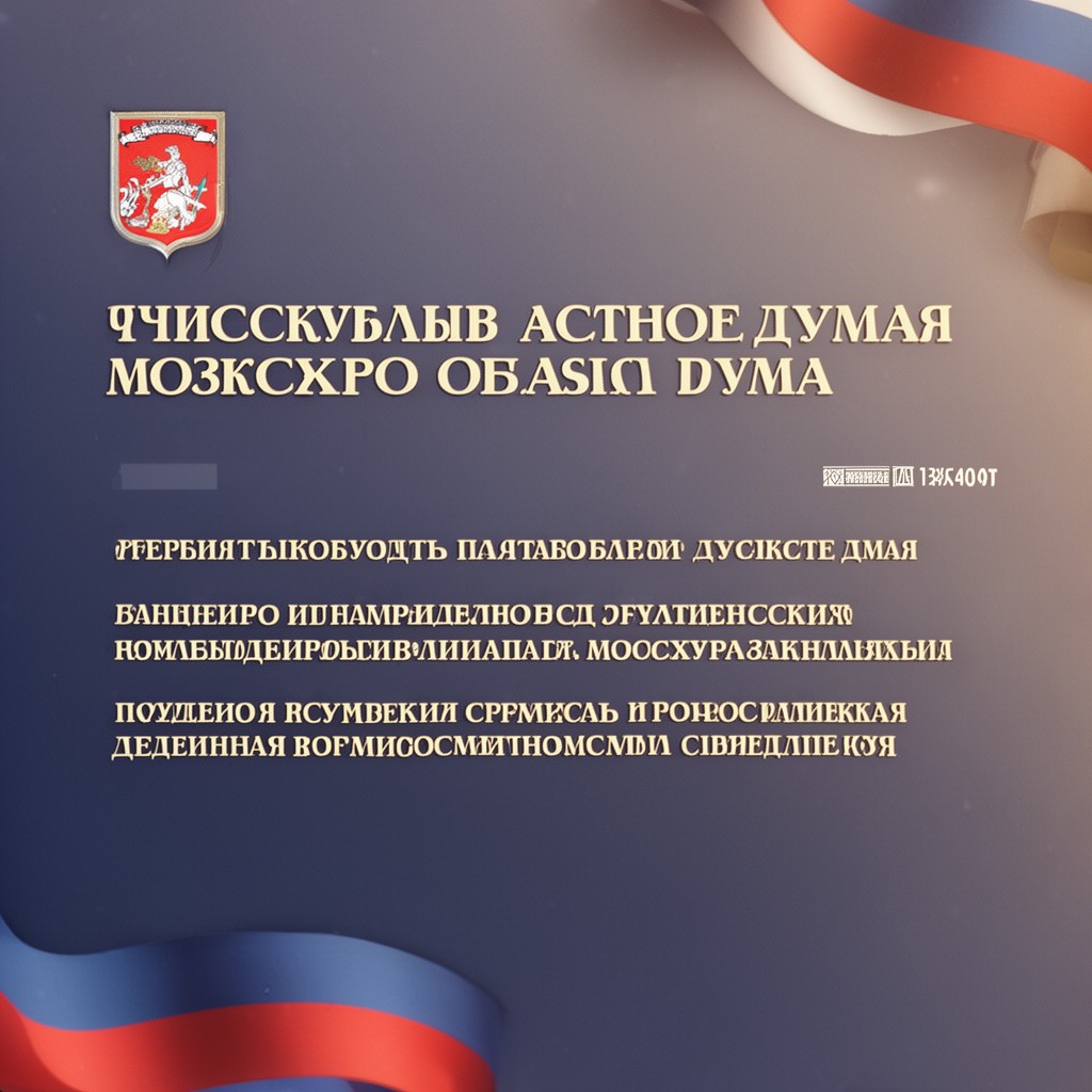 AI-generated illustration of Moscow Oblast Duma