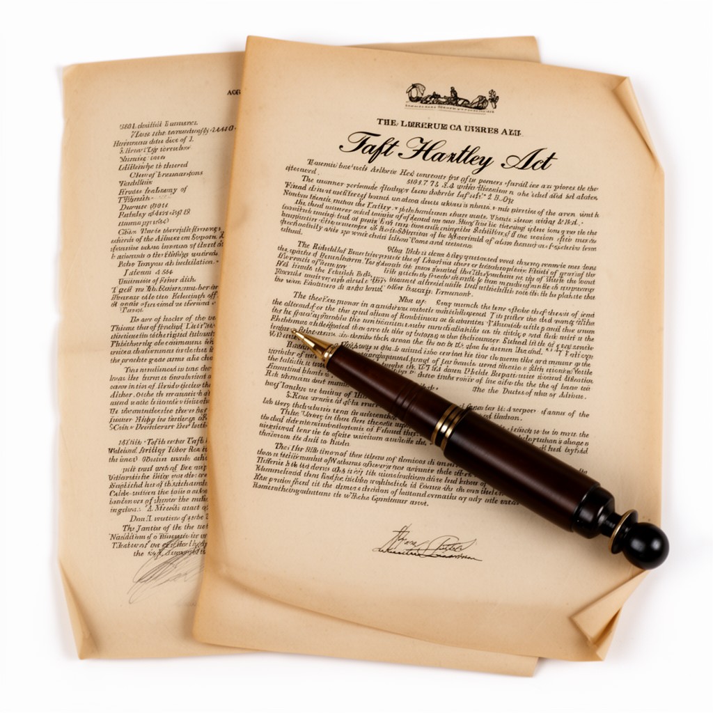 AI-generated illustration of Taft–Hartley Act