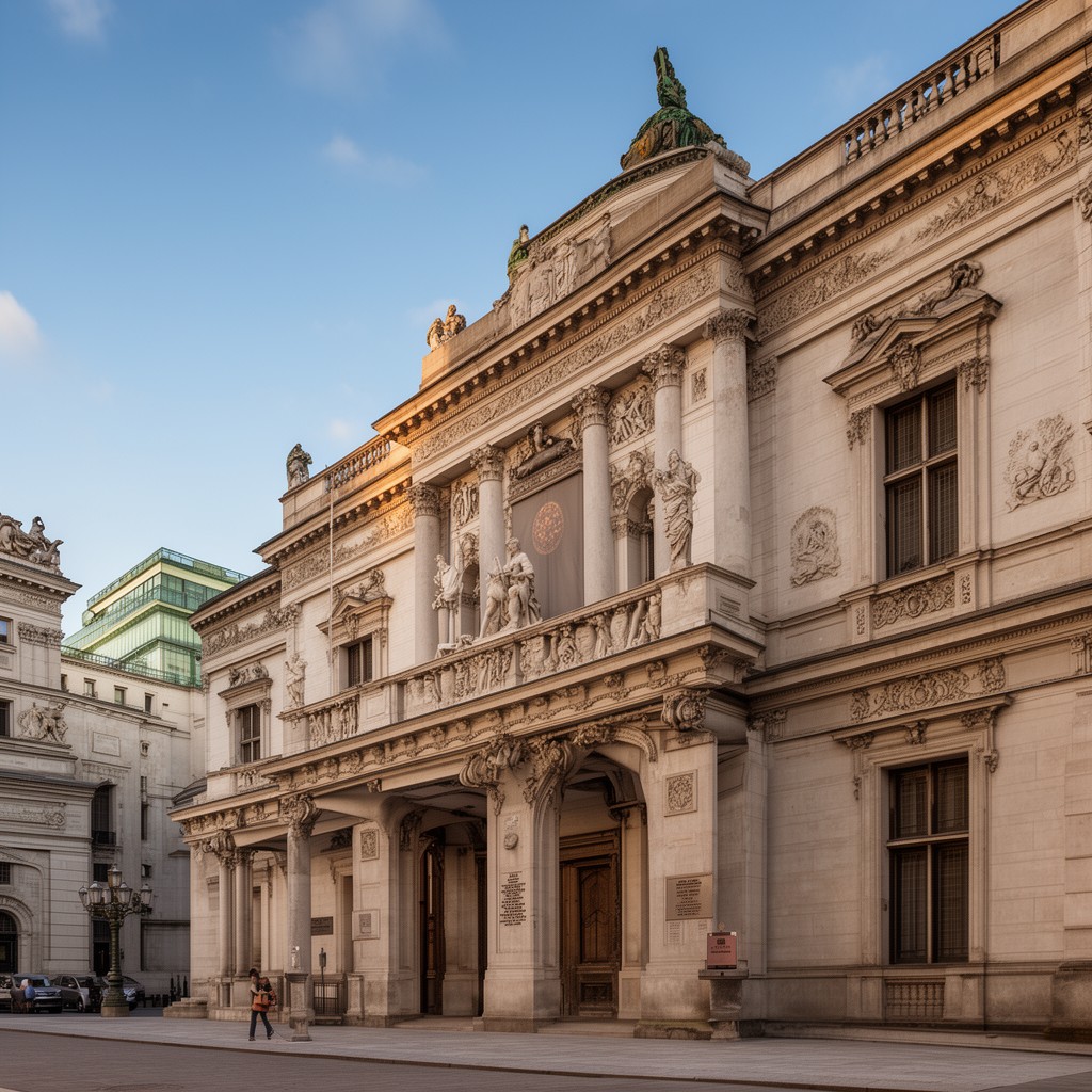 AI-generated illustration of Academy of Fine Arts Vienna