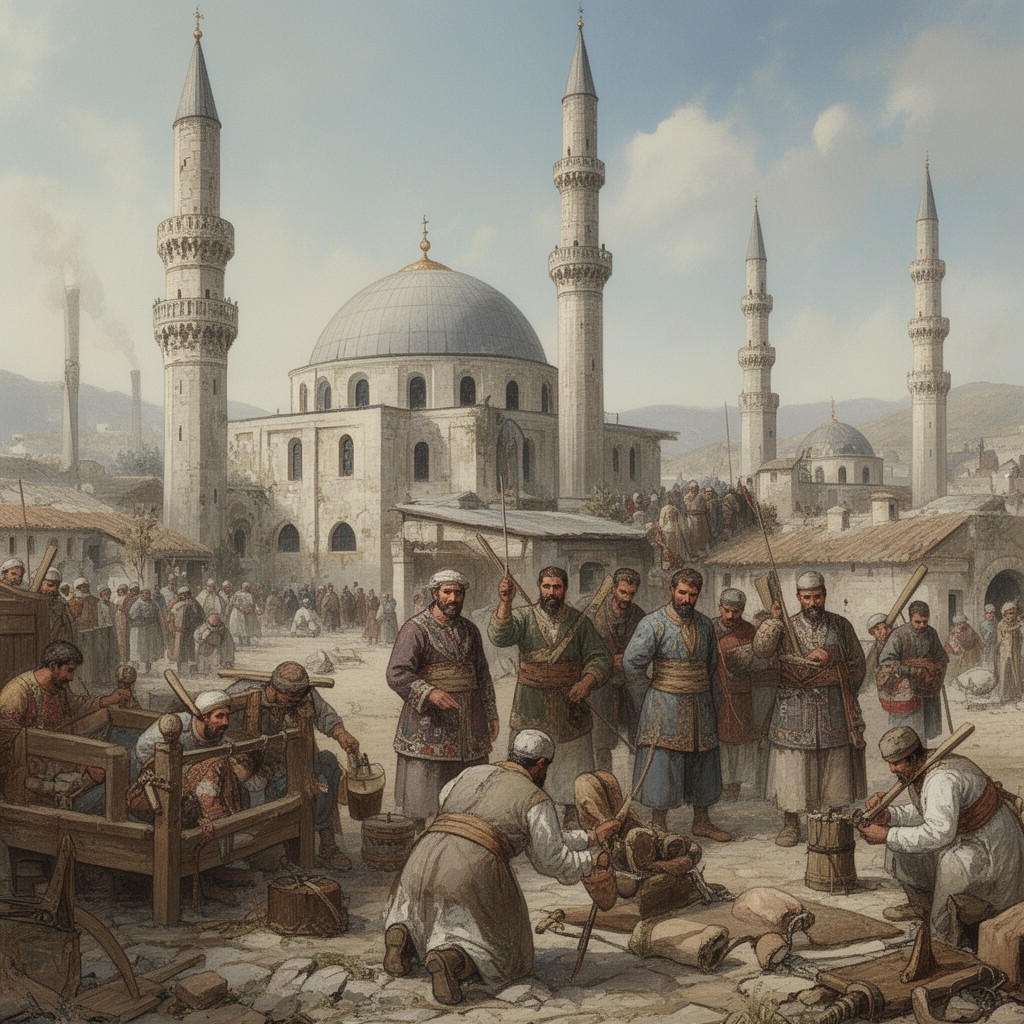 AI-generated illustration of early Ottoman period