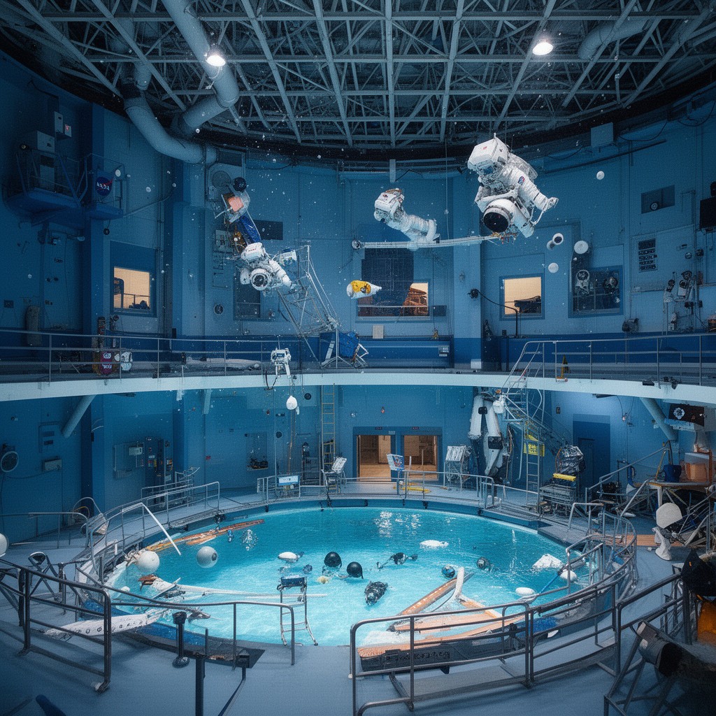 AI-generated illustration of Neutral Buoyancy Laboratory