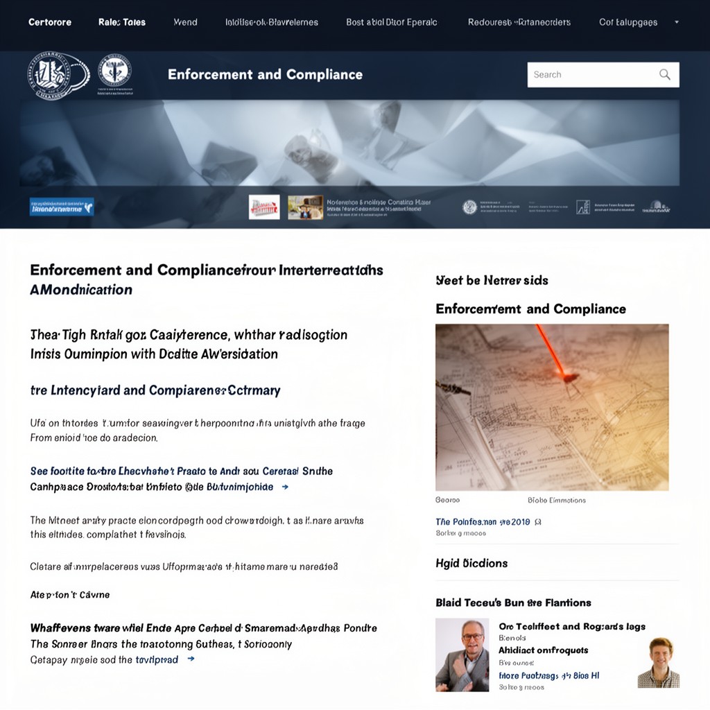 AI-generated illustration of Enforcement and Compliance