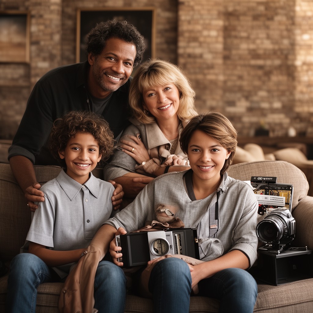 AI-generated illustration of Dolby family