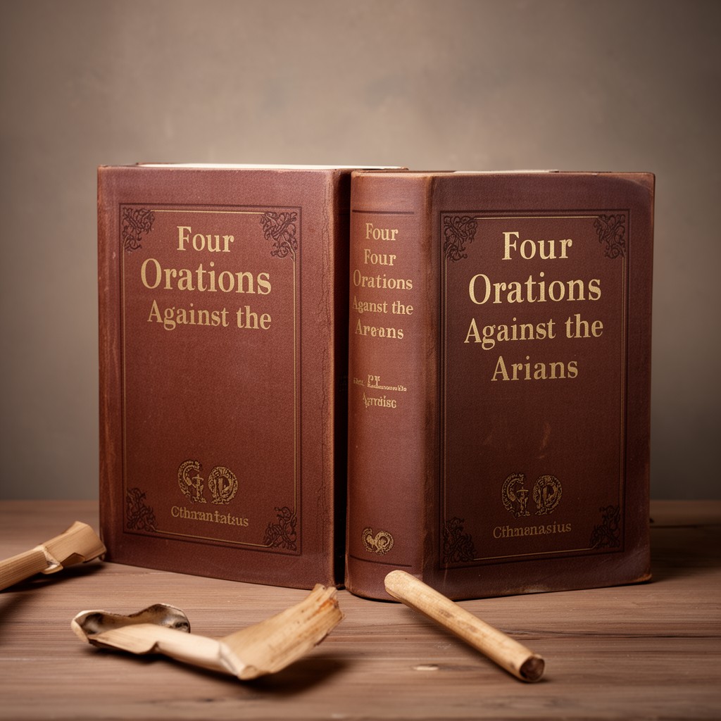 AI-generated illustration of Four Orations Against the Arians