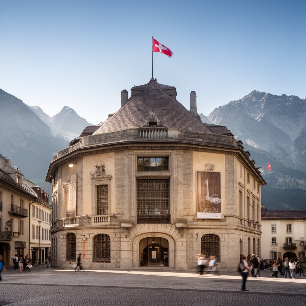 AI-generated illustration of Valais History Museum