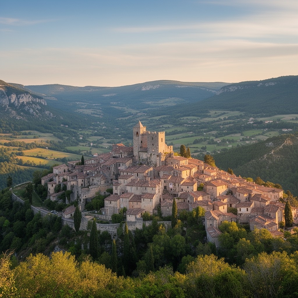 AI-generated illustration of Gourdon