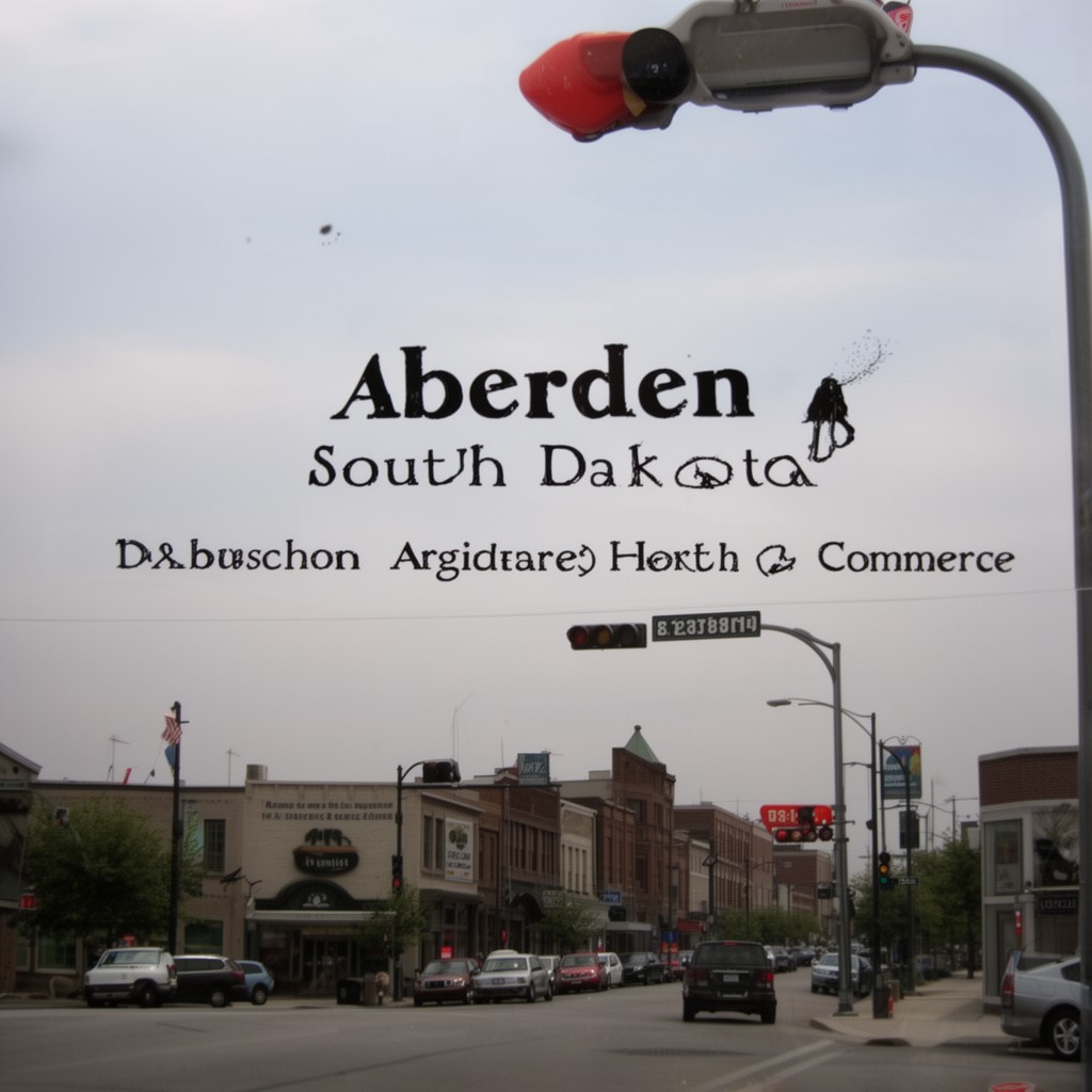 AI-generated illustration of Aberdeen, South Dakota, United States