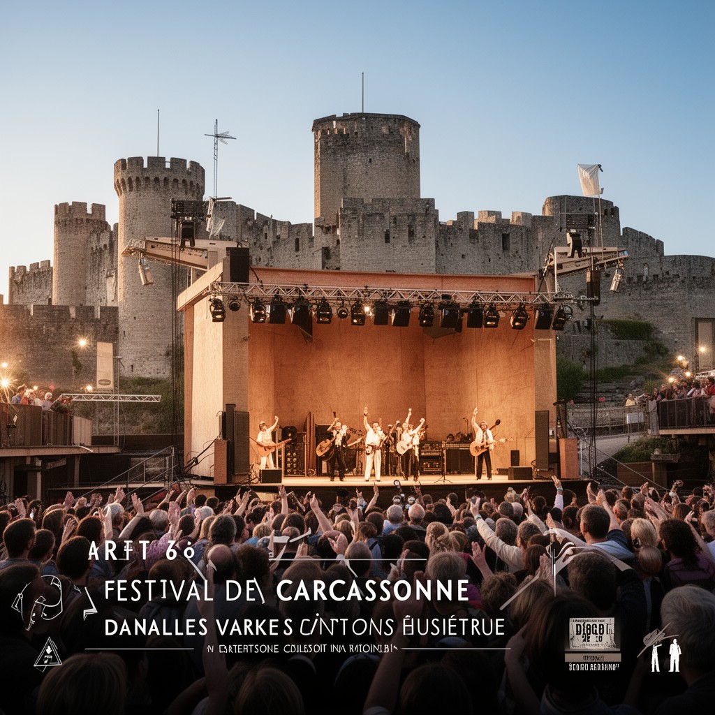 AI-generated illustration of Festival de Carcassonne