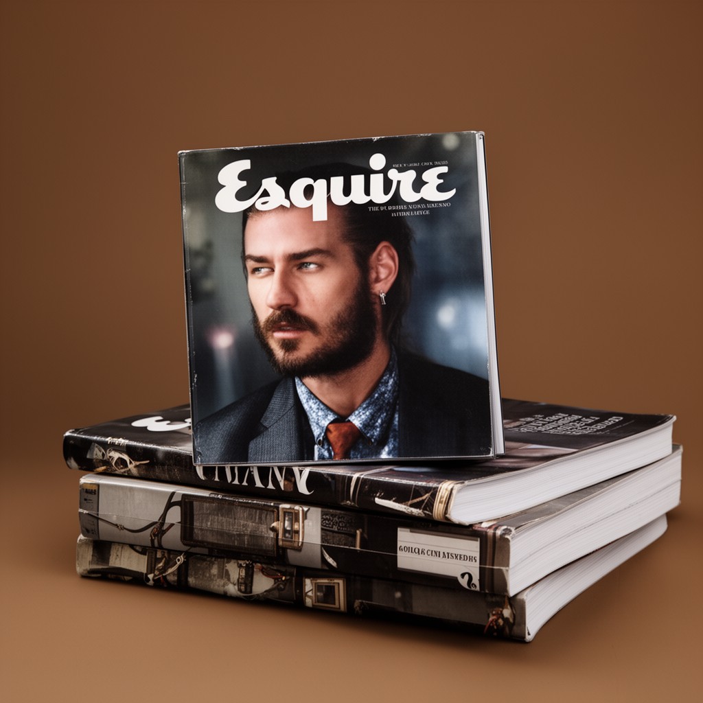 AI-generated illustration of Esquire magazine