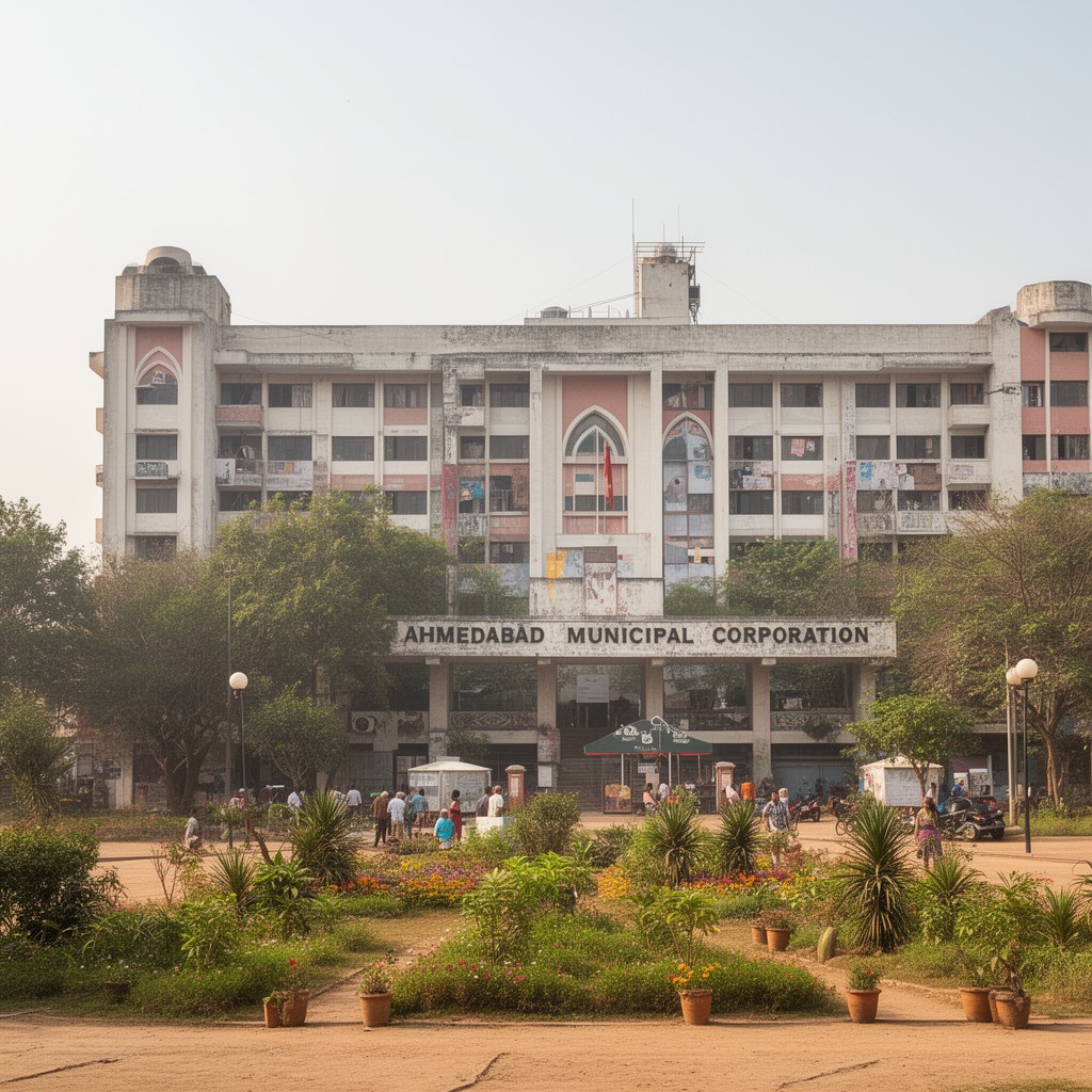 AI-generated illustration of Ahmedabad Municipal Corporation