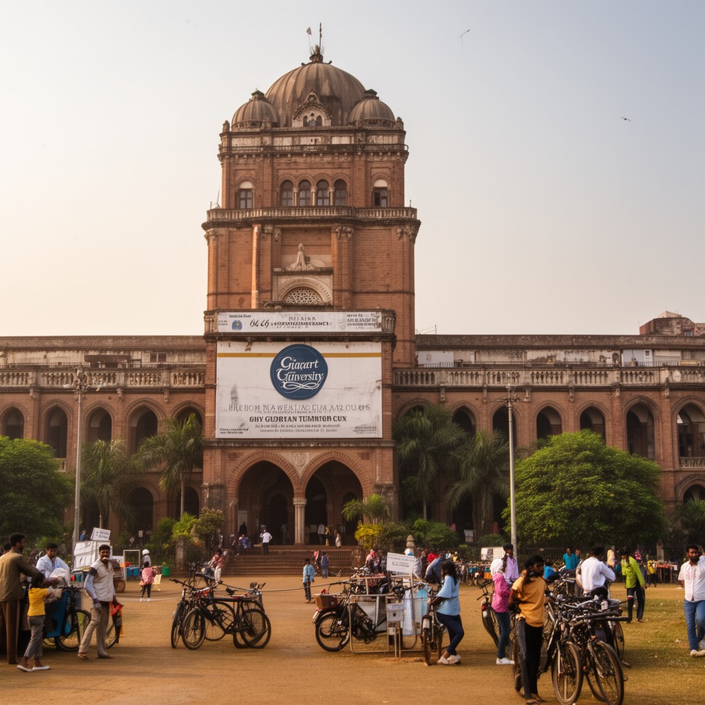 AI-generated illustration of Gujarat University