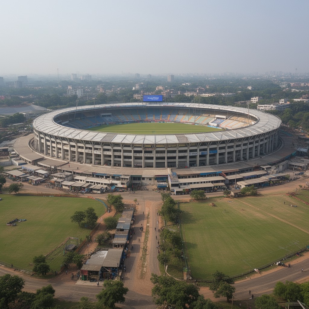 AI-generated illustration of Narendra Modi Stadium