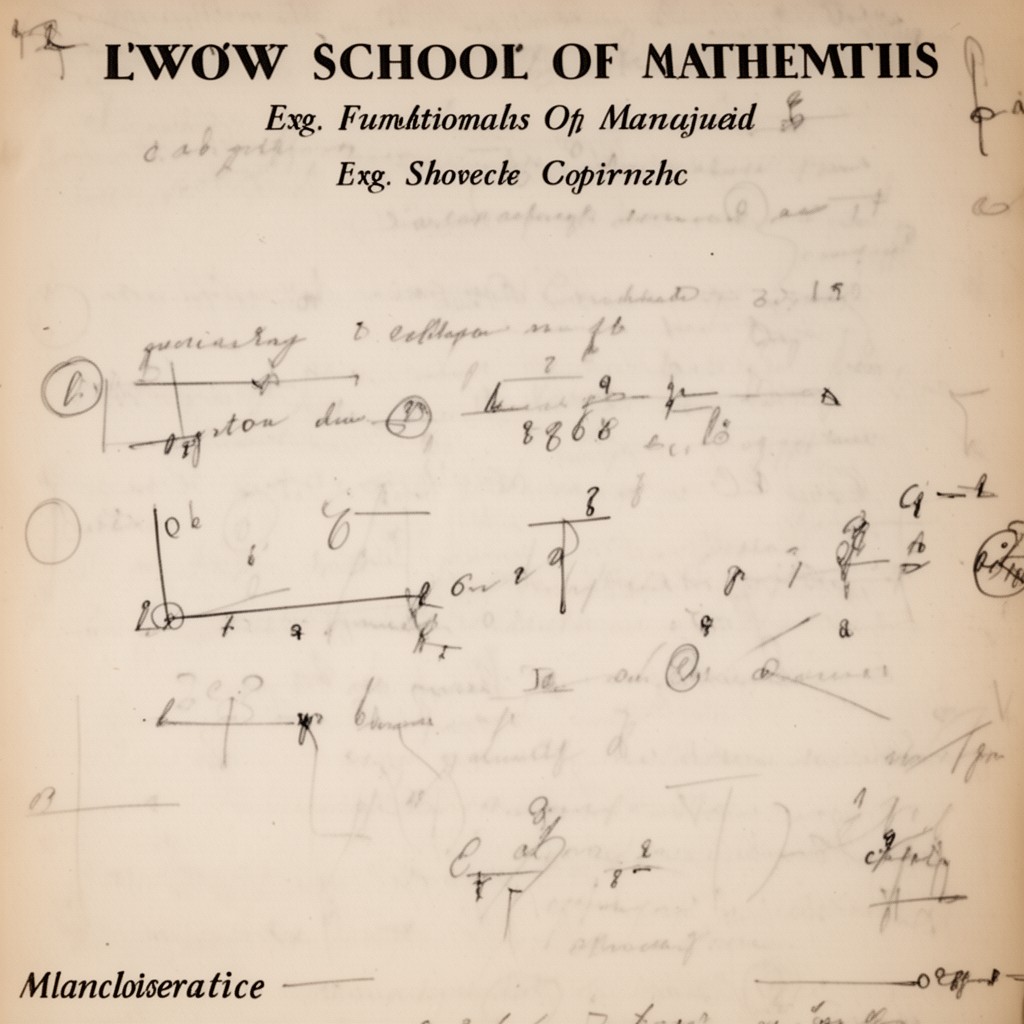 AI-generated illustration of Lwów School of Mathematics