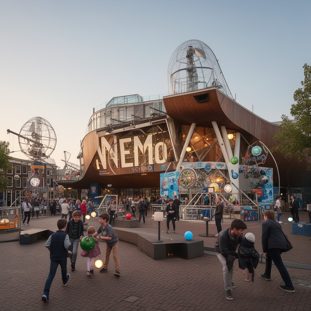 AI-generated illustration of NEMO Science Museum